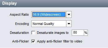335 Display Options for Video Files The delicate part of video file creation is finished. With the Format Settings chosen you can move on to the Display settings.