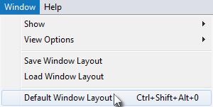 60 3. The Main Workspace Loading a Custom Workspace You can load any saved Window Layout at any time. 1. Click on Window in the Menu Bar. 2. Click on Load Window Layout 3.