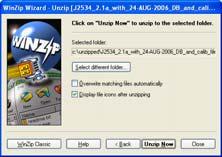 If you have WinZip, the following steps will be