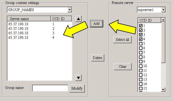 7. In the Remote Server Box in the lower left of the screen, Select your server name from the Pulldown menu. 8.