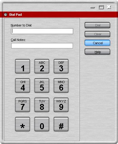 3.3 Using the Dial Pad You can use the Dial Pad to dial a telephone number. To make a call using Dial Pad: 1. Click Tools Dial Pad. The Dial Pad window opens. Alternatively, click. 2.