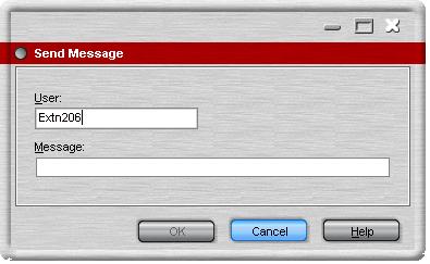 Call Handling: Intrude 3.17 Sending a Text Message You can send a short text message to a user phone. The message appears on the display of most Avaya telephones.