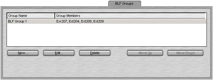 4.2 BLF Groups Tab Busy Lamp Field (BLF) icons provide user status and speed dials at a glance. You can also add icons for other numbers though they only act as speed dials.