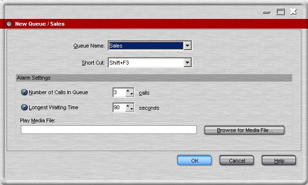 4.9.1 Configuring Queues When you select Edit or Create from the Queue Mode tab 63 the Queue Properties screen opens.