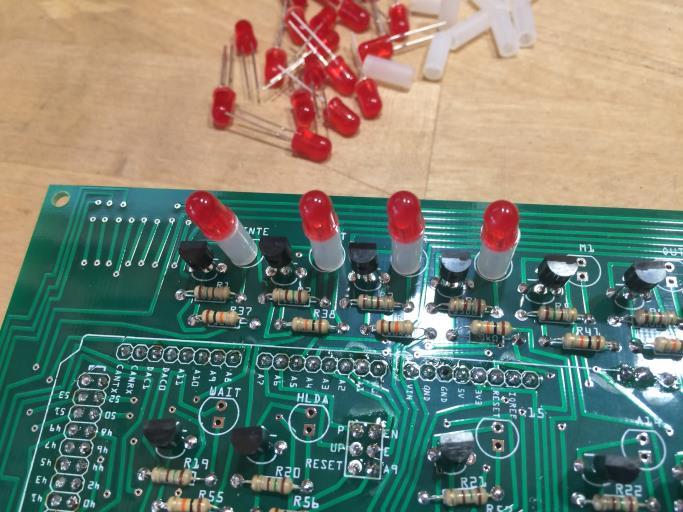 ) Connect to the MAX3232 module to the four pins from the top of the board down: MAX3232 -> PC Board TXD -> RXD RXD -> TXD GND -> GND