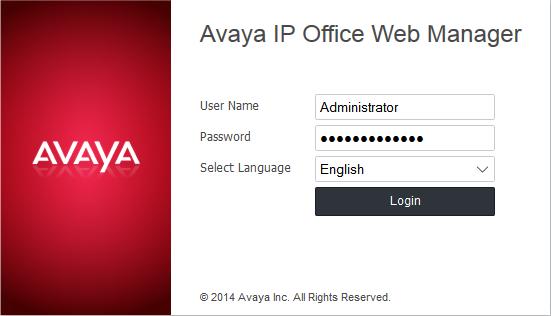 Web Manager: 4.1 Logging In to Web Manager Avaya supports the following browsers for web access to the server menus: Microsoft Internet Explorer 10 and 11.