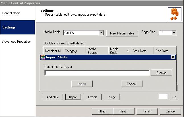 Importing records from csv file The Import option allows you to import the required records from a csv file (comma separated value file), rather than entering details manually.