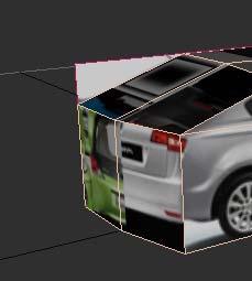Since the reference box is flip, so you model is flip to the texture too. You can unwrap the front polygons and the rear polygons to fit in the texture.