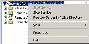 8 etoken and ISA Server 2006 Configuring IAS In the following section, we configure the IAS to serve as the RADIUS server for the ISA Server.