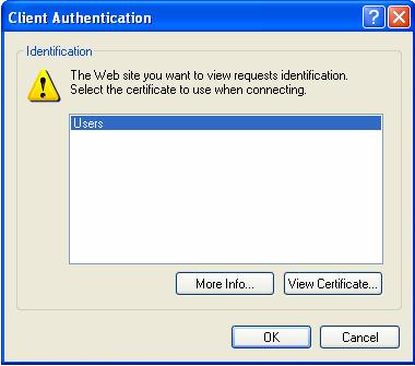 60 etoken and ISA Server 2006 Smartcard logon certificate has been installed on the user etoken.