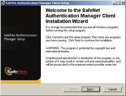 Installing Software Components for Enrollment 37 The SafeNet