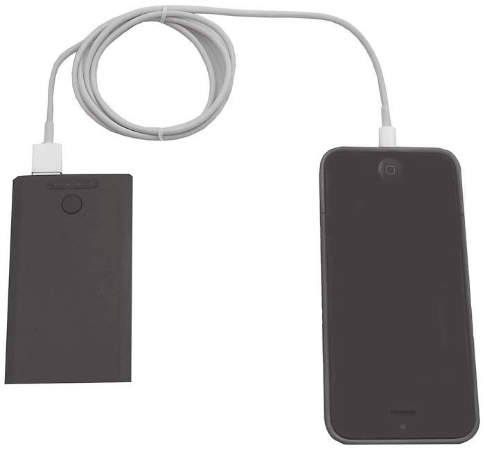 Charging Portable Devices using a USB Charging Cable When your portable device is out of battery, you can recharge it with the Portable Battery Charger - 2400 easily.