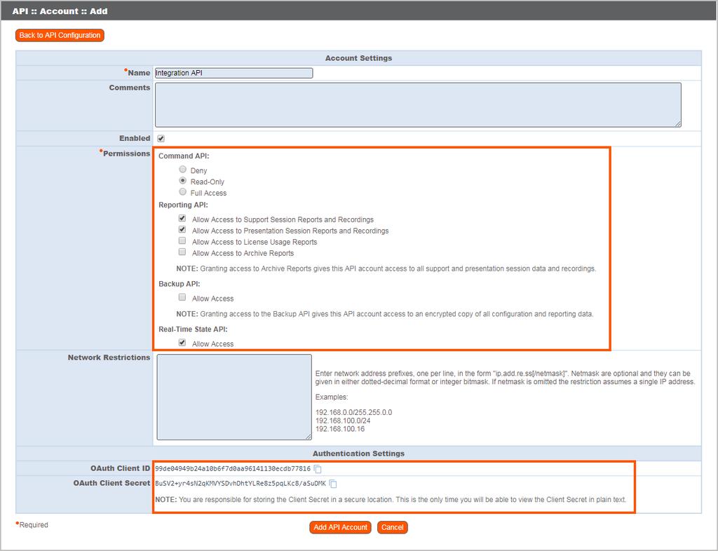 example.com/login). Verify That the API Is Enabled This integration requires the Bomgar XML API to be enabled. This feature is used by the Bomgar Middleware Engine to communicate with the Bomgar APIs.