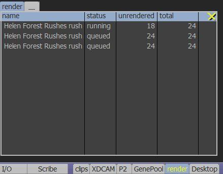 This means that multiple or different versions of effects can be queued for rendering. Simply drop the clip into the render box or onto the render box button.