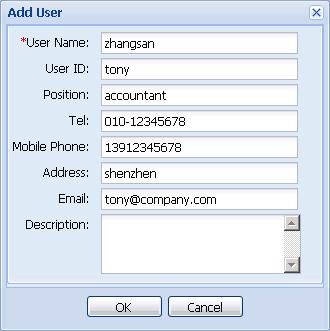 The Adding succeeded dialog box is displayed. 7. Click OK. Configuring Terminal User Information 1. At the top of the TSM Manager, click Department. 2.