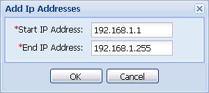Figure 2-22 Adding an IP address segment 7. Enter the start and end IP addresses. 8. Click OK.