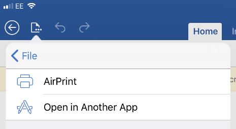 For example, if it is a Word document, open your Word app 3 Select Print from the