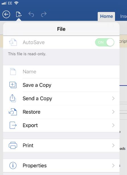 For example, with MS Word, 4 From the File menu select Print 5 Select Open in Another App 6