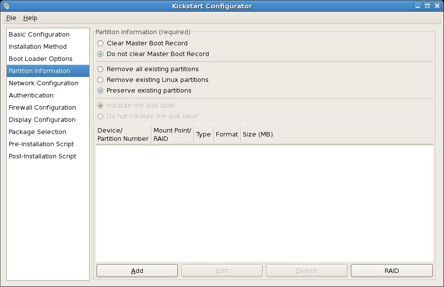 Chapter 32. Kickstart Configurator is encrypted and written to the kickstart file. If the password you typed was already encrypted, unselect the encryption option.