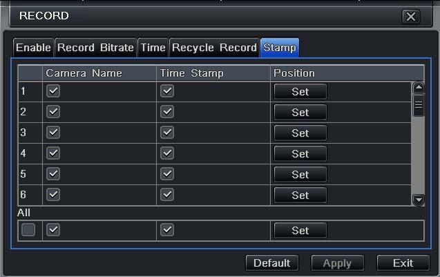 Expire time: the hold time of saved records. If the set date is overdue, the record files will be deleted automatically.
