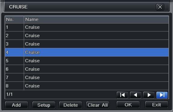 Step3: in the Advance interface, click cruise Setting button, a dialog box will