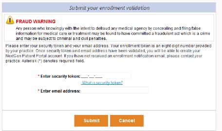 Once you accept the terms and conditions- you will be prompted to enter your token number and