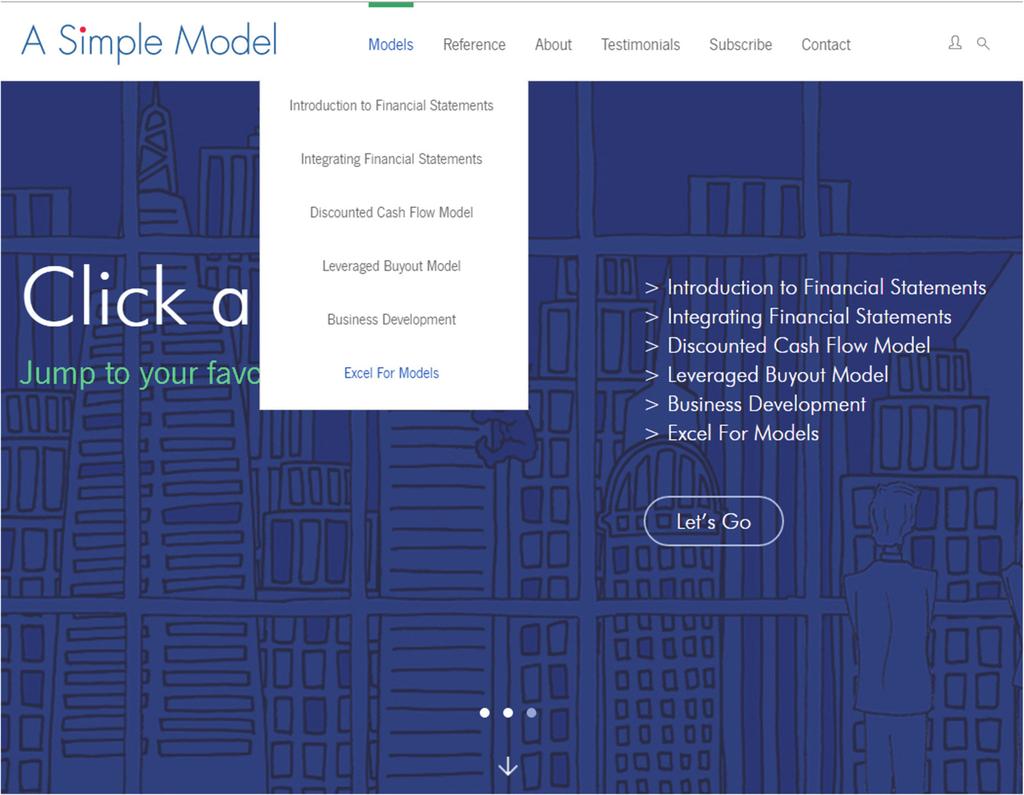 Welcome to ASimpleModel.com, a website dedicated to making the skill set required to build financial models more accessible.