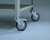 2 Castors can be locked in place Safe - Your transported