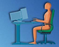 Scientific studies show that ergonomically well-designed workstations reduce the number of sick-leave days. C ca. 500 B 30 60 90 min. 450 720 90 min.