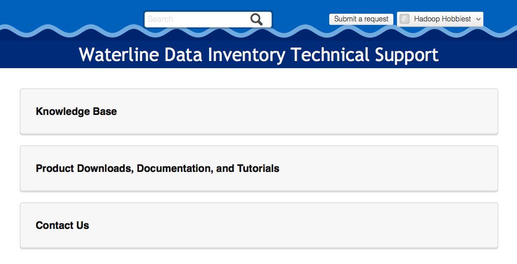 com) and go to "Product Downloads, Documentation, and Tutorials": System requirements Waterline Data Inventory sandbox is available inside the Hortonworks HDP 2.2 sandbox.