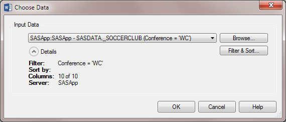 Sort the Soccer Teams by Number of Wins and Conference 47 a b In the first drop-down menu, select Conference. In the second drop-down menu, select Equal to. c In the text box, enter WC.