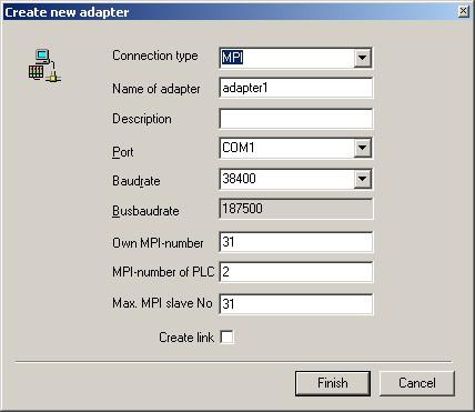 Manual VIPA System 500S SPEED7 Chapter 6 Deployment PLC-Tool Deployment PLC-Tool How to connect the CPU Dialog box Below CPU > New connection the following dialog window is opened: This dialog box