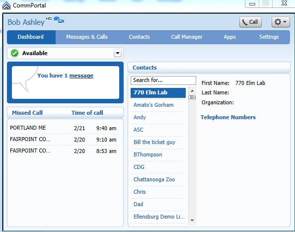 The default is your CommPortal line but you can assign a remote number, as well, like a cell phone or home