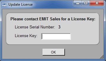The About EMIT SIM window will open.