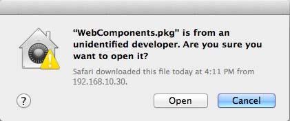 (If you are install the plugin from the CD, just browse to /Mac folder and