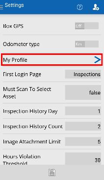A default signature must be stored in the mobile app before any driver logs and inspection forms can be