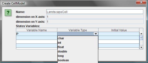 68 Once the Database is selected the system retrieves all the cell models and prompts the user to select an existing cell model or create a new one. For the current example we select Create New.