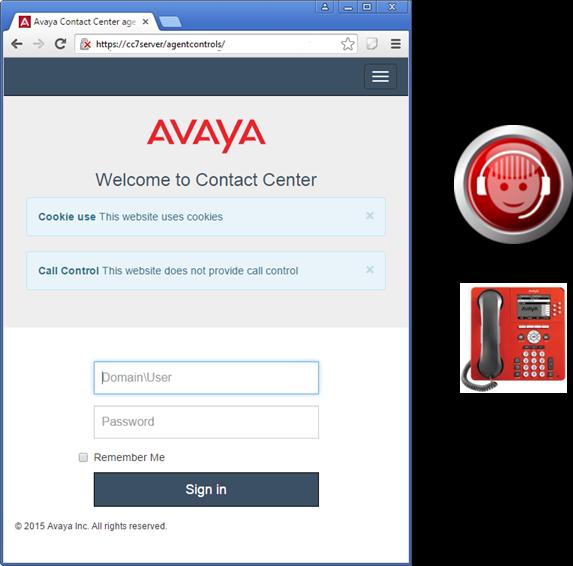 Option 2: Agent uses new Agent Browser application and telephone If the target SIP based AACC will remain a voice only solution and the full Avaya Agent Desktop is not required (e.g. no Multimedia contact routing), the new Agent Browser application can be used in conjunction with a telephone.