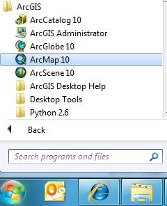 Use the Add Data button to add the data for this exercise to the ArcMap display.