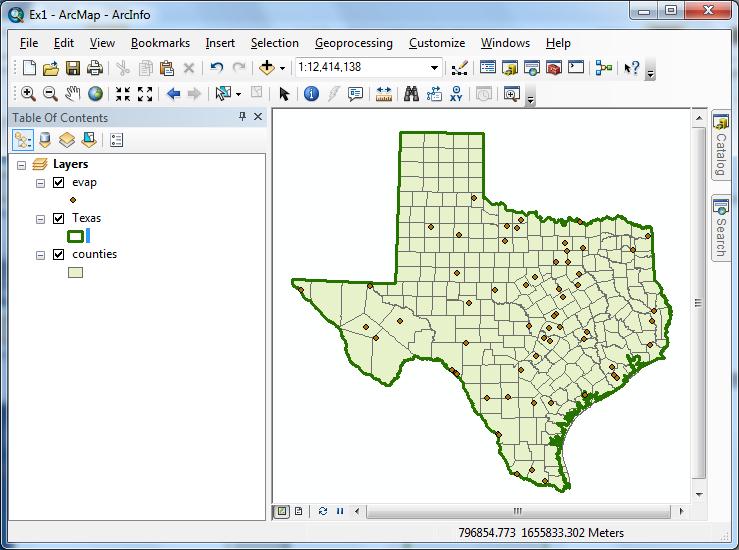 highlighted with a nice Green outline! We are green in Texas!