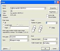 Microsoft Word and Basics of Word Processing 2. From the file menu, choose Print. See print dialog box. 3. Choose the desired Print options from print option table. 4. Choose OK button.