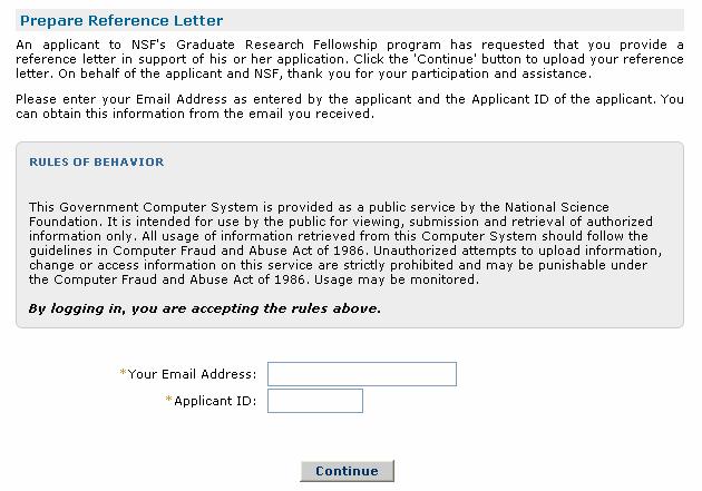 1. Click on Submit Reference Letter link. The Prepare Reference Letter Screen is displayed. Figure 39: Prepare Reference Letter Screen 2.