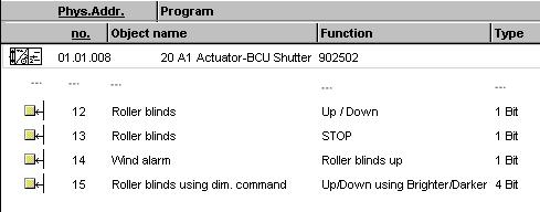 Application program description October 2 2 A Actuator-BCU Shutter 9252 Safety (e.g. wind alarm) disabled enabled The safety function can be enabled or disabled via this parameter.