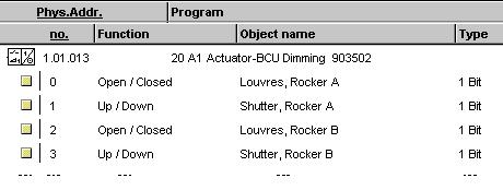 Application program description September 2 2 A Actuator-BCU Dimming 9352 Long switch operation min..3;.4;.5;.6;.8;.;.2;.5; 2.; 2.5; 3.; 4.; 5.; 6.; 7.