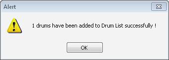 (6) The Check Cable & Drum Data dialog window will be displayed as follows. a. In the New Drums frame, notice the XYZ drum is listed.