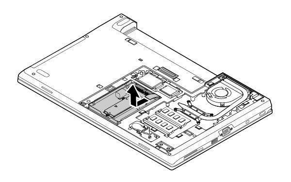 4. Reinstall the removable battery. 5. Turn the computer over. Connect the ac power adapter and all cables. M.2 solid-state drive in the internal-storage-drive bay To remove the M.