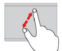 Swipe three fingers down Put three fingers on the trackpad and move them down to show the desktop.