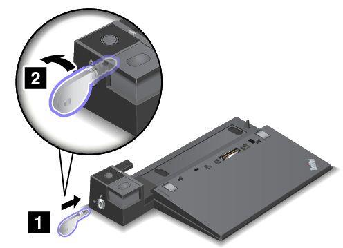 Attaching a docking station to your computer Attention: When the computer is attached to a docking station, do not pick up the assembly by taking hold of the computer only.