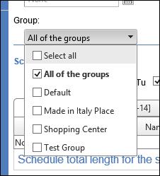 17 Web Signage open, just select the checkboxes of the appropriate groups.