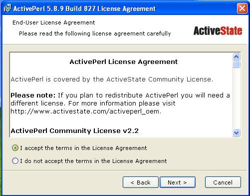 1.3.6 In the next screen is License Agreement dialogue box.